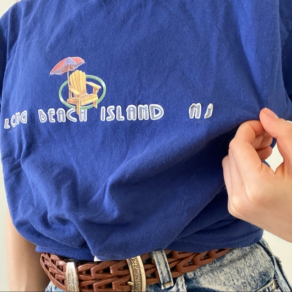 Vintage 2000 Long Beach Island V-Neck Tee - Picture 4 of 14